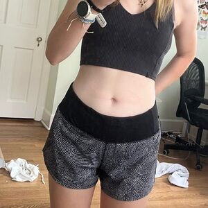 lululemon athletica Black and White Athletic Shorts